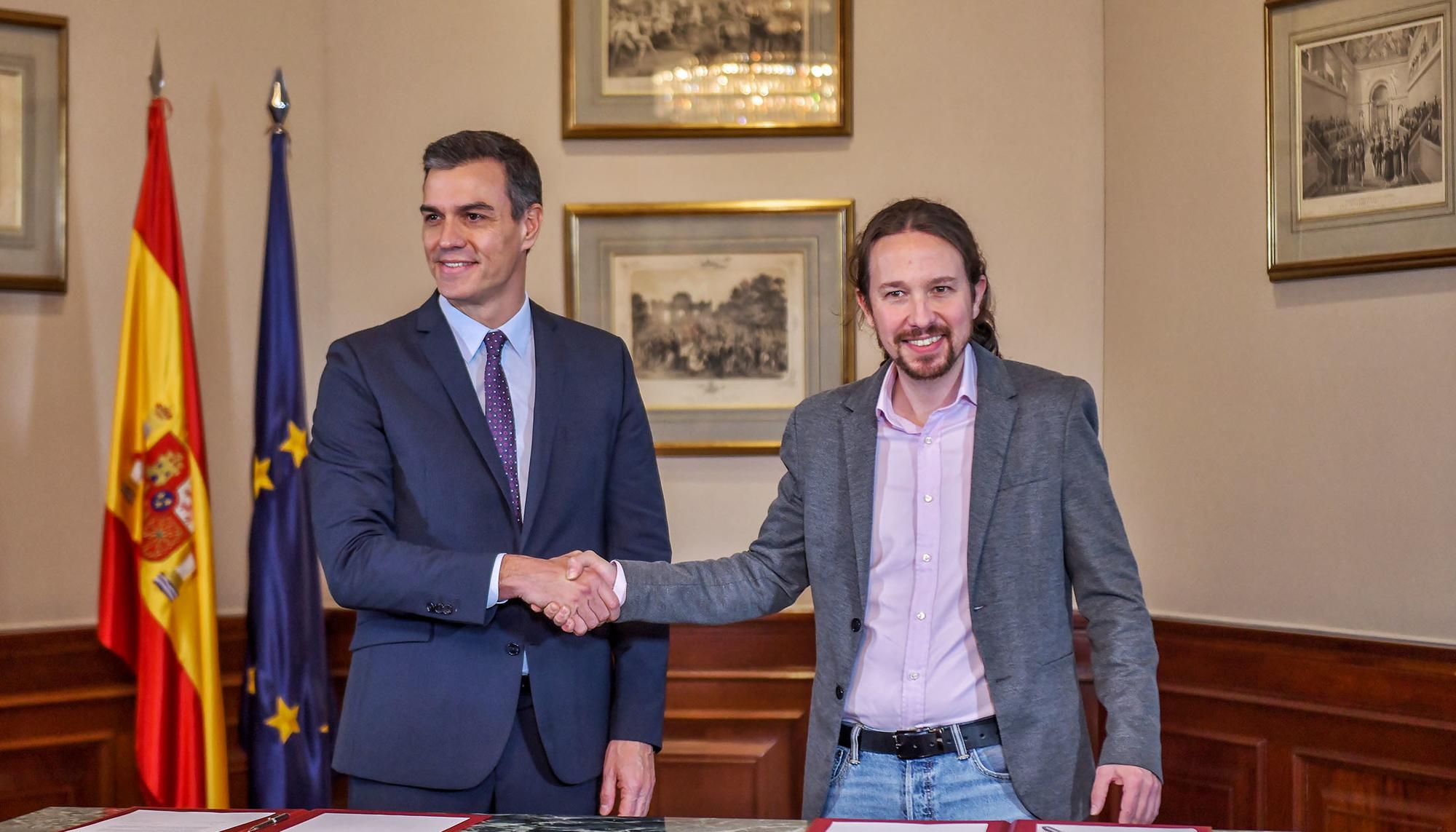 Pedro Sánchez y Pablo Iglesias